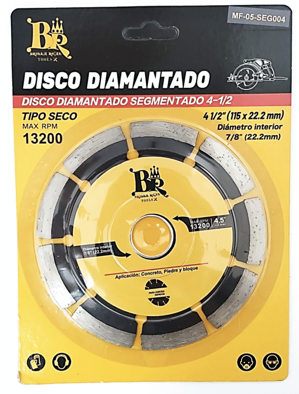 DISCO DIAMANTADO CONTINUO 4 1/2"