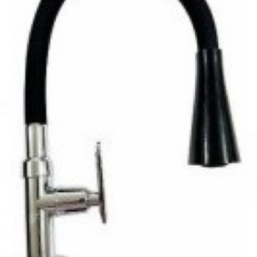 LLAVE MESON FLEXIBLE PALANCA ENCAUCHETADA NEGRA – UNFR