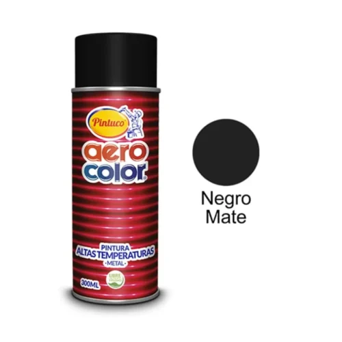 ALTAS TEMPERATURAS NEGRO MATE AEROCOLOR 300 ML
