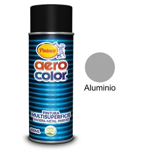 LACA ALUMINIO BRILLANTE AEROCOLOR AEROSOLES 300 ML