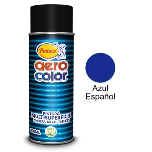 LACA AZUL ESPANOL BRILLANTE AEROCOLOR AEROSOLES 300 ML