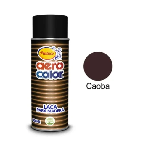 LACA CAOBA BRILLANTE AEROCOLOR AEROSOLES 300 ML