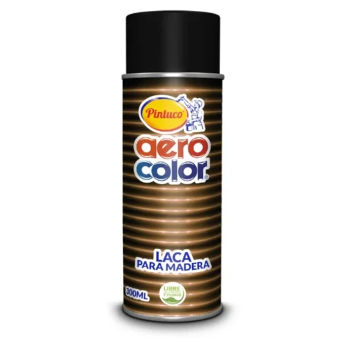 PROM LACA TRANSPARENTE COLOREADA MIEL MADERA AEROCOLOR 300 ML