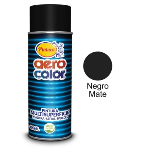 LACA NEGRO MATE AEROCOLOR AEROSOLES 300 ML