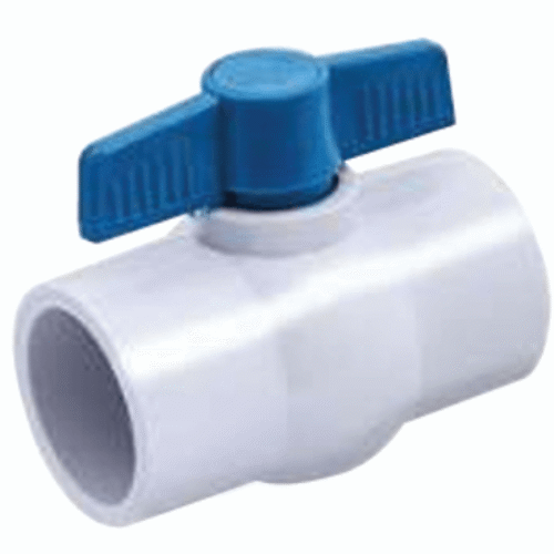 VALVULA DE BOLA EN PVC LISA DE 1″
