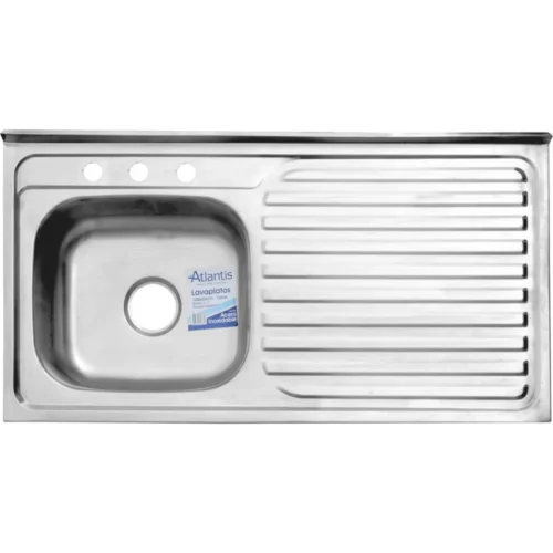 LAVAP ATLANTIS BASIC A/INOX 100X50 SOBREPONER DER 3H