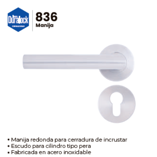 MANIJA REDONDA PARA CERRADURA INCRUSTAR 836