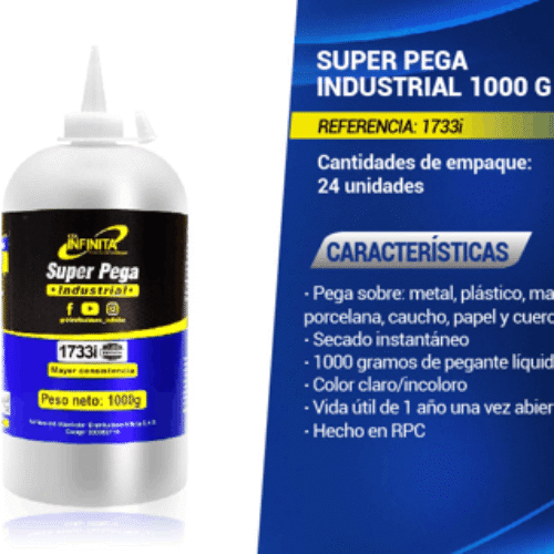 PEGA INFINITA TARRO DE 1000 GRAMOS ( INDUSTRIAL )