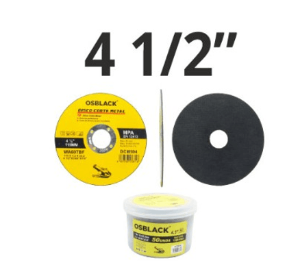 DISCO CORTE DE METAL 4 1/2"