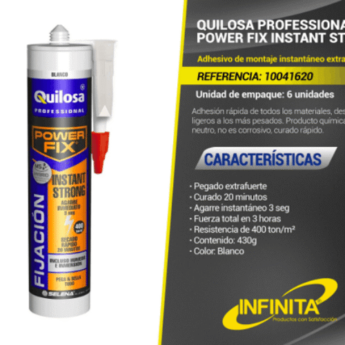 QUILOSA PROFESSIONAL POWER FIX – INSTANT STRONG 0,28 L BLANCO ES