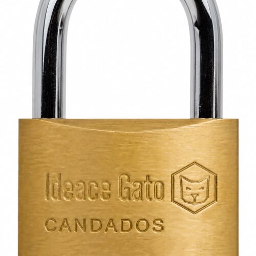 CANDADO DE HIERRO- IDEACE GATO 63MM ACABADO BRONCE